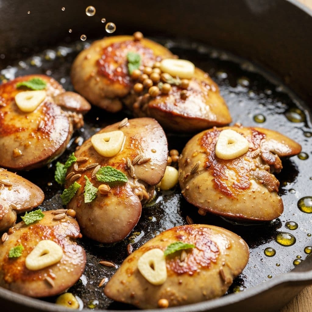 كبدة الدجاج المقلية