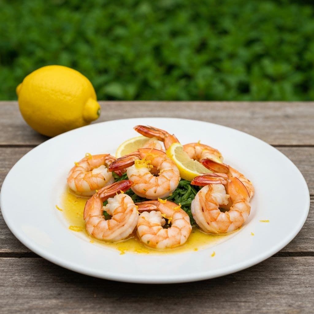 الروبيان المجمد بالثوم