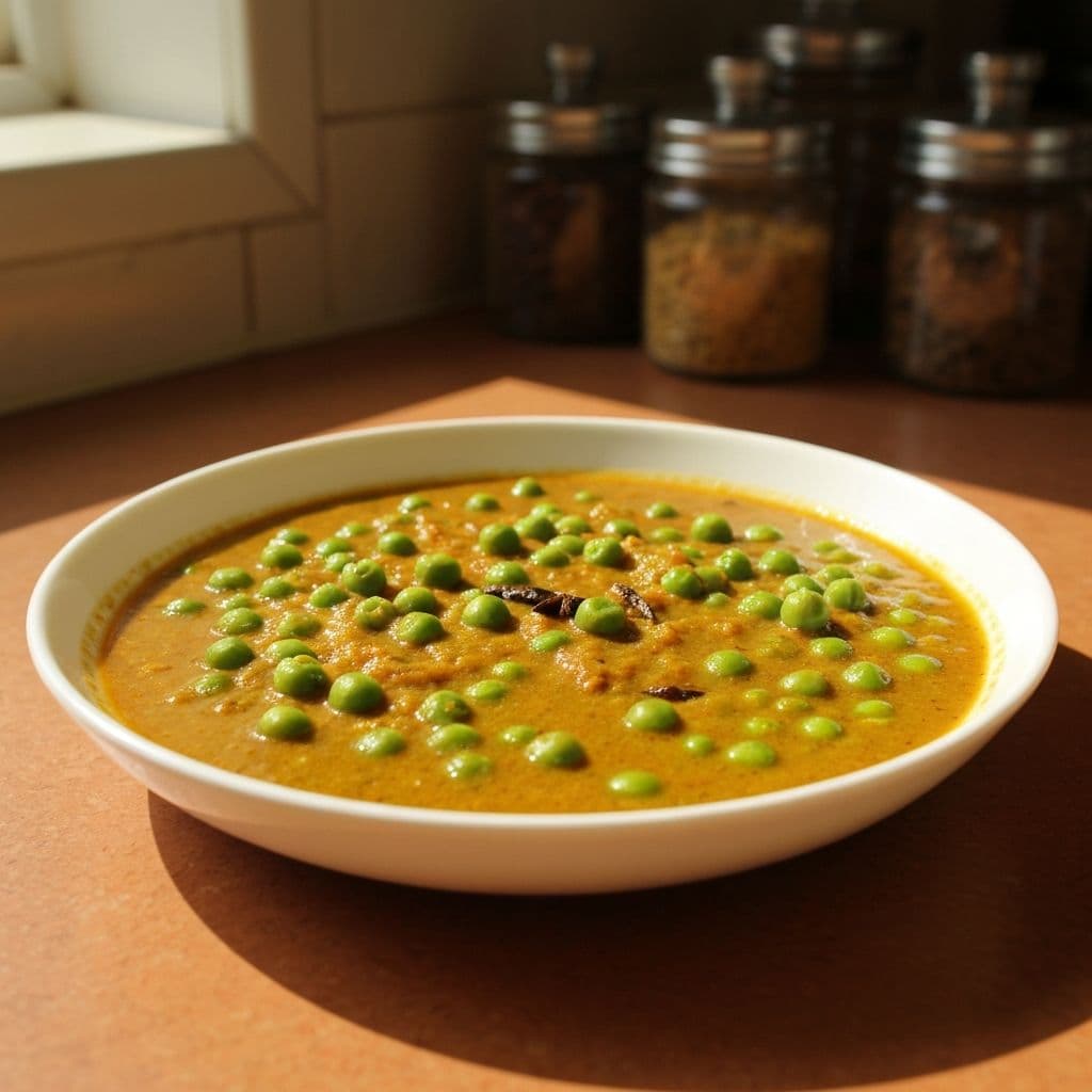 البازلاء الخضراء بالكاري