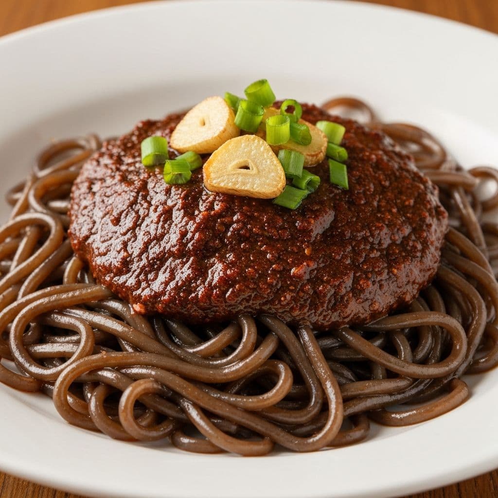 النودلز الكوري الأسود