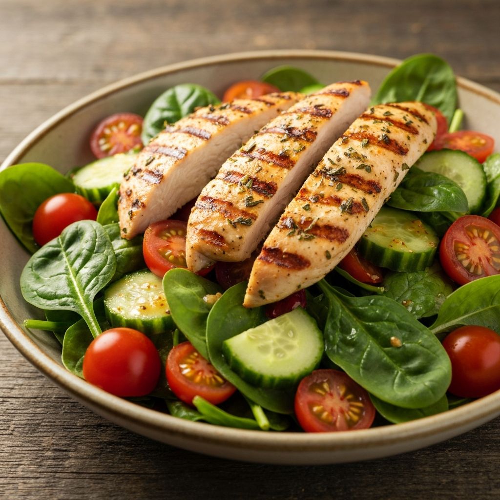سلطة الدجاج المشوي الصحية